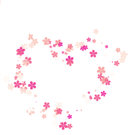 Pink Sakura Heart Frame